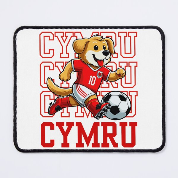 Item preview, Dog Playing Football | Wales Cymru Edition designed and sold by McThingummy.