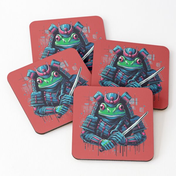 Item preview, Frog Samurai Green Cyber Warrior designed and sold by DarekShop.