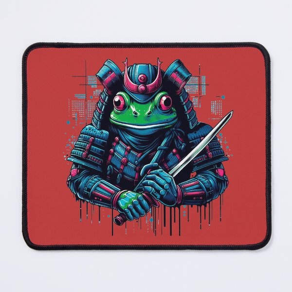 Item preview, Frog Samurai Green Cyber Warrior designed and sold by DarekShop.