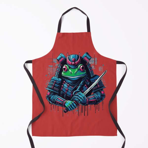 Item preview, Frog Samurai Green Cyber Warrior designed and sold by DarekShop.