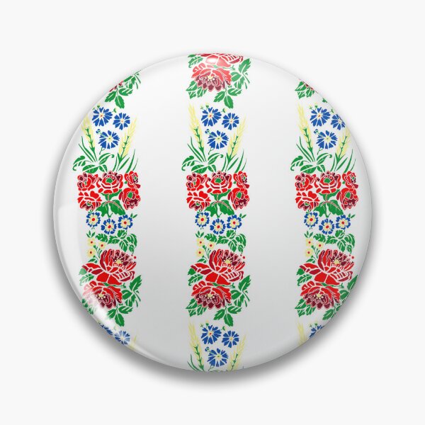 Item preview, Slavic folklore ribbons 2024 version, White, large pattern designed and sold by Folkiestore.