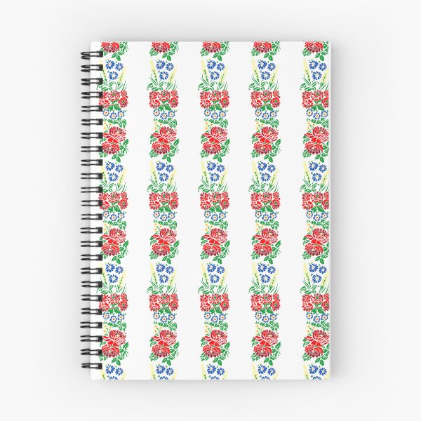 Item preview, Slavic folklore ribbons 2024 version, White, large pattern designed and sold by Folkiestore.
