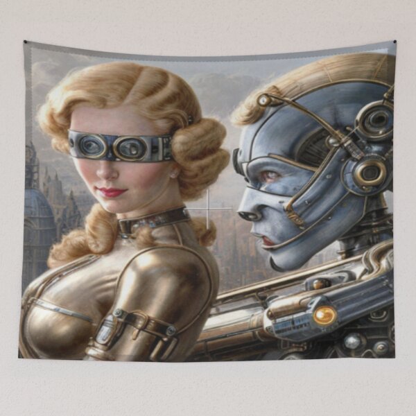 Item preview, Cyborg woman in a mystical world designed and sold by FotoworldEdel.