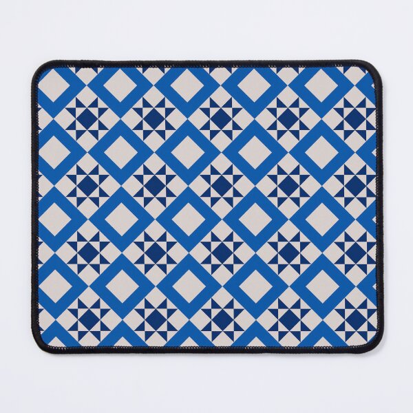 Item preview, Geometric tile with blue tones floor inspiration Mediterranean summer tiles designed and sold by by Mònica Roca.