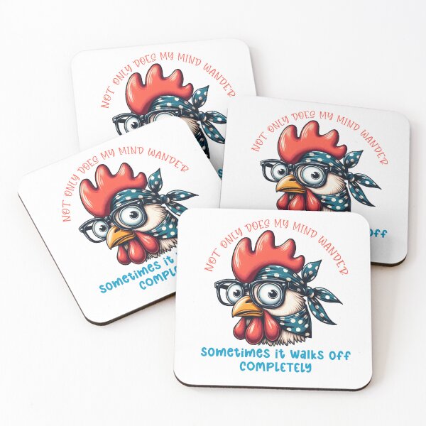 Item preview, Sometimes My Mind Walks Off Completely - Funny Chicken designed and sold by PrintMastery.