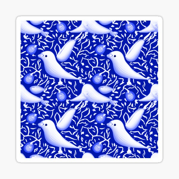 Item preview, White Doves Zeta Phi Beta Blue and White multi pattern designed and sold by lazhante.