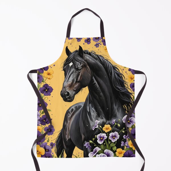 Item preview, A New Jersey Horse Surrounded By Common Violet Flowers designed and sold by taiche.
