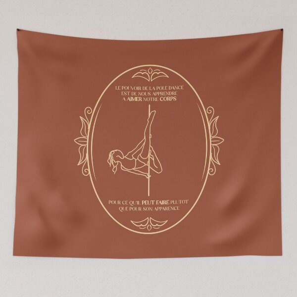 Item preview, Quote from Pole Dance Illustrated terracotta designed and sold by MarieBlly.