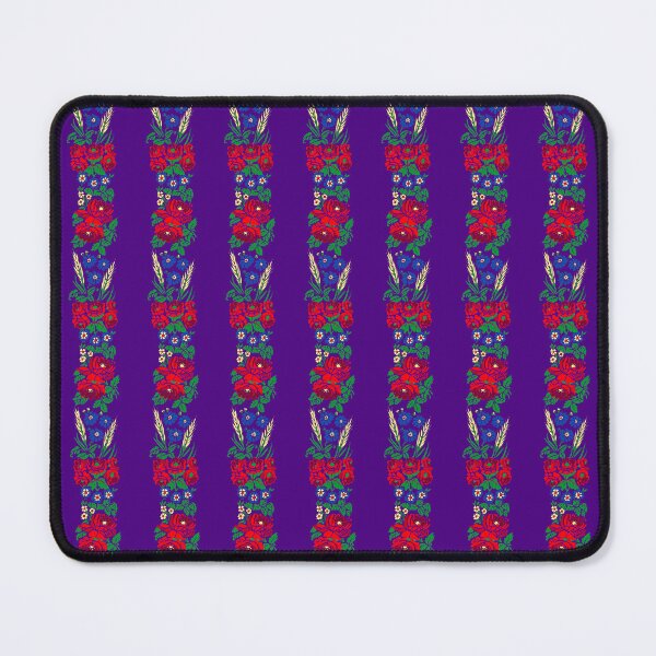 Item preview, Slavic folklore ribbons 2024 version, indigo, large pattern designed and sold by Folkiestore.