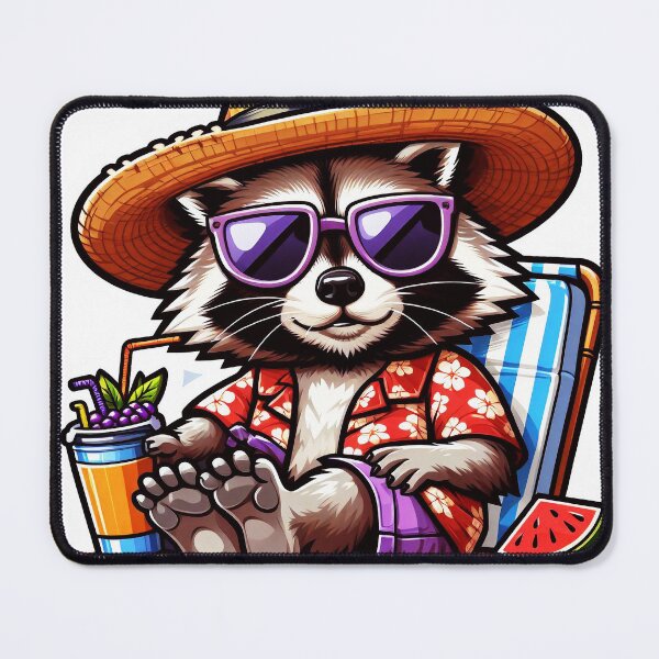Item preview, raccoon beach designed and sold by aliraweb.