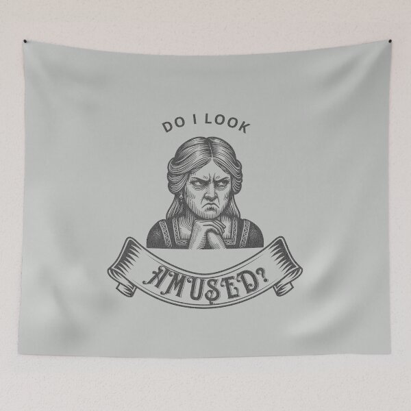 Item preview, Do I Look Amused? designed and sold by ghastlygraphix.