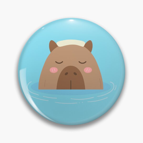 Item preview, cute sweet hand drawn capybara designed and sold by nuchz.