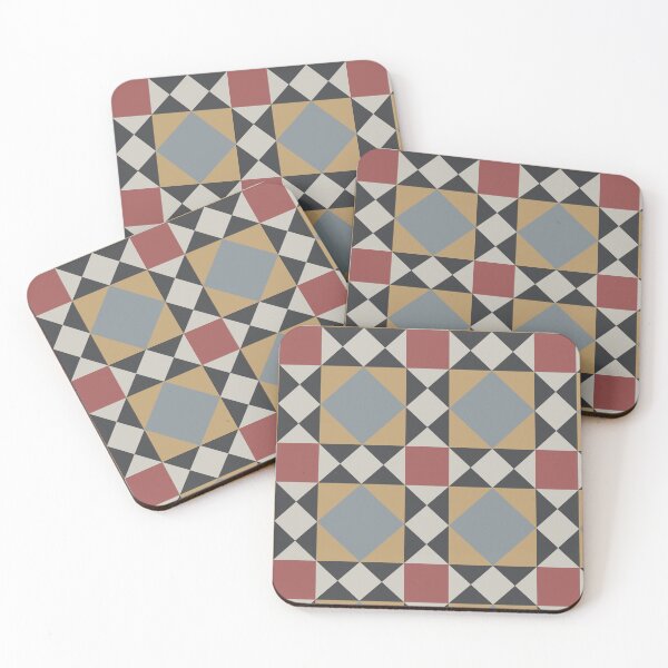 Item preview,   Geometric Pattern of Italian Villa Summer Tiles in earth tones designed and sold by by Mònica Roca.