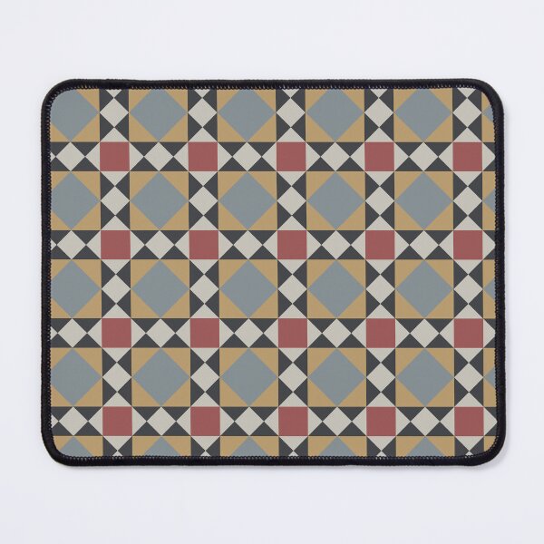 Item preview, Geometric Pattern of Italian Villa Summer Tiles in earth tones designed and sold by by Mònica Roca.