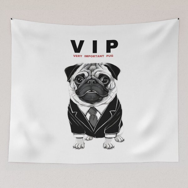 Item preview, Very Important Pug, VIP Funny Pug designed and sold by MALIKABO.