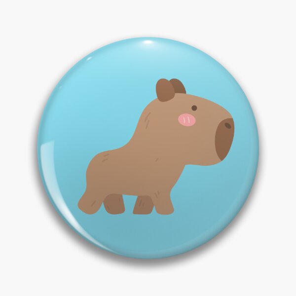 Item preview, cute sweet hand drawn capybara designed and sold by nuchz.
