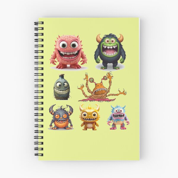 Item preview, Seven funny monsters designed and sold by InverseArt.
