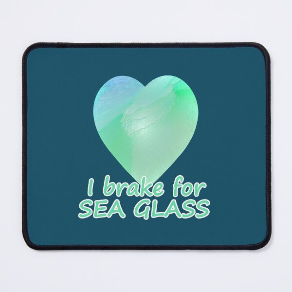 Item preview, Abstract Seafoam Sea Glass Heart designed and sold by Beachy.