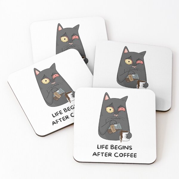 Item preview, LIFE BEGINS AFTER COFFEE | SLEEP WELL designed and sold by MUDUGAMU.