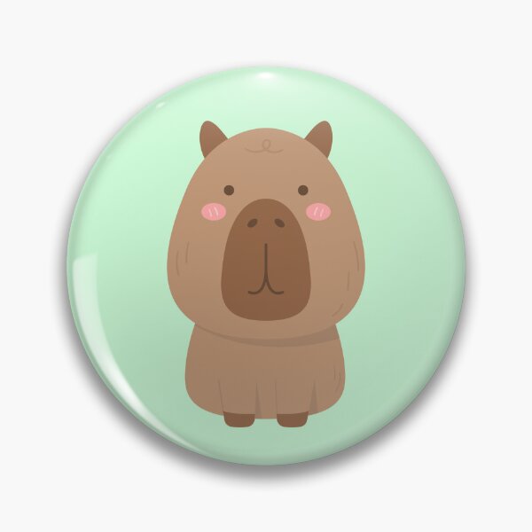 Item preview, cute sweet hand drawn capybara designed and sold by nuchz.