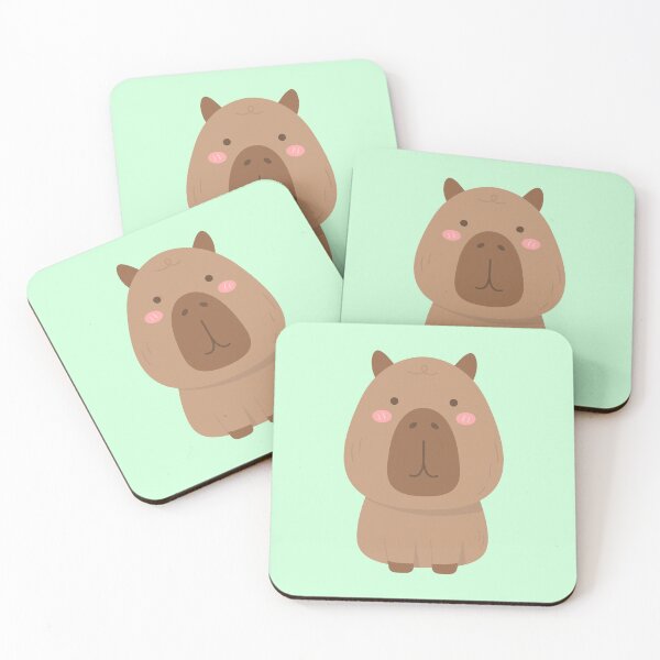 Item preview, cute sweet hand drawn capybara designed and sold by nuchz.