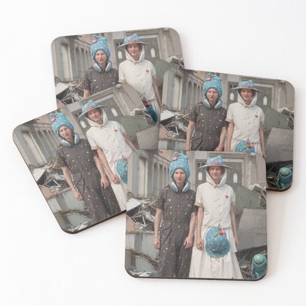 Item preview, Weird couple wearing funny blue hats designed and sold by KALEIDOSCOPE UK.