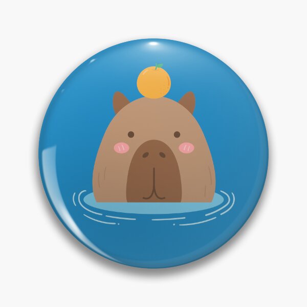 Item preview, cute sweet hand drawn capybara designed and sold by nuchz.