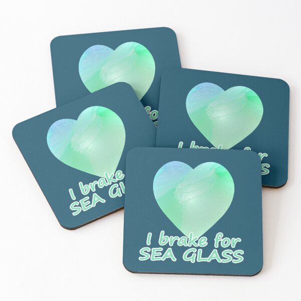 Item preview, Abstract Seafoam Sea Glass Heart designed and sold by Beachy.