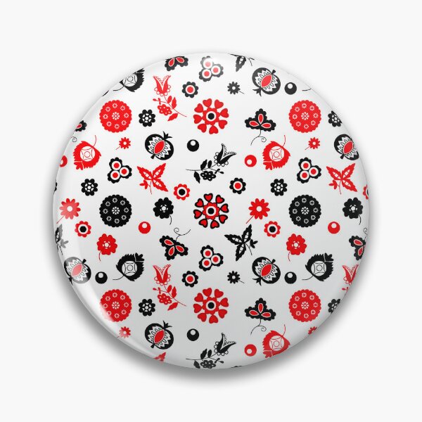 Item preview, Slovacko shirt embroidery motifs 2024 version, white, red, black. designed and sold by Folkiestore.
