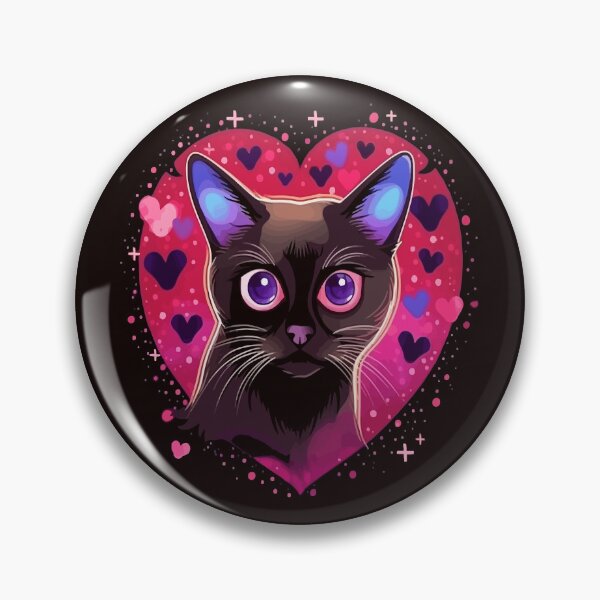 Item preview, Siamese Cat Valentine designed and sold by creativellashop.