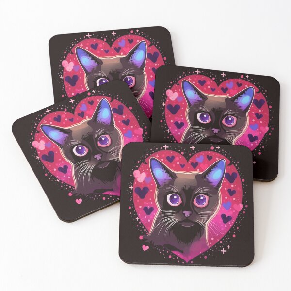 Item preview, Siamese Cat Valentine designed and sold by creativellashop.