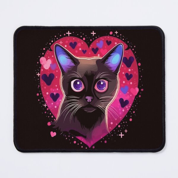 Item preview, Siamese Cat Valentine designed and sold by creativellashop.