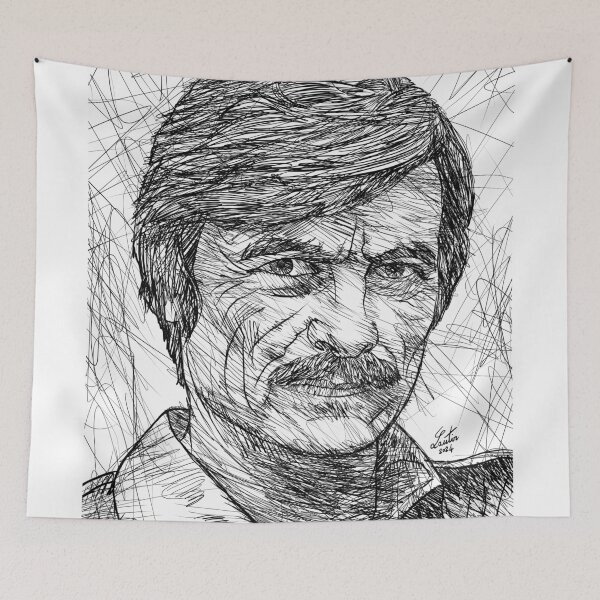 Item preview, ANDREI TARKOVSKY ink portrait .1 designed and sold by lautir.