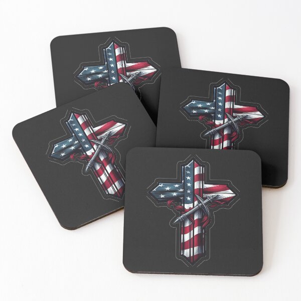 Item preview, American Flag Cross designed and sold by Biker Gramps Gear.