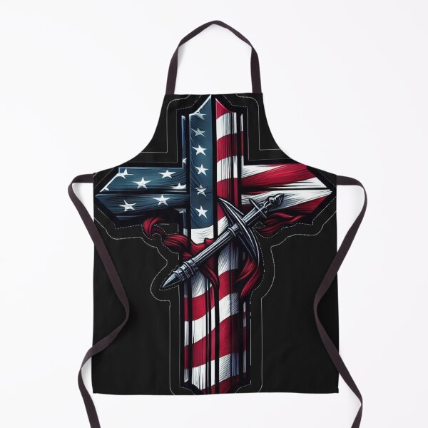 Item preview, American Flag Cross designed and sold by Biker Gramps Gear.