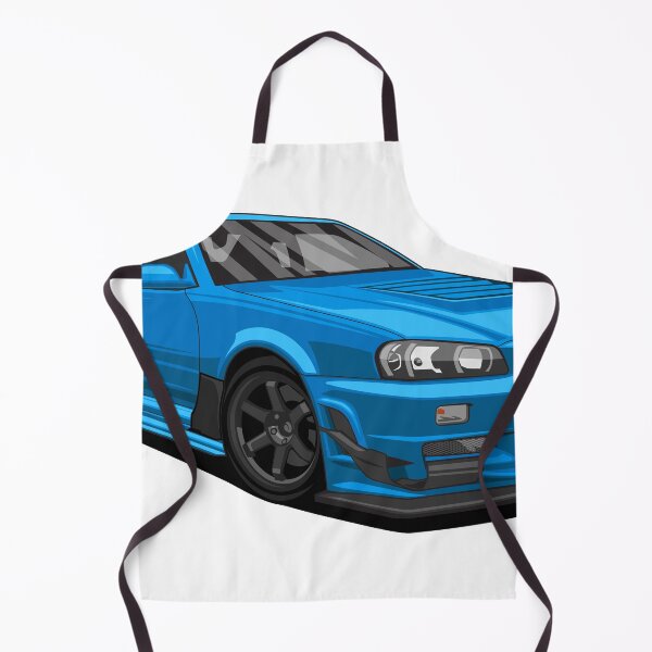 Artikelvorschau, Blaue Nissan Skyline JDM Autoillustration entworfen und verkauft von wisnubayuaji.