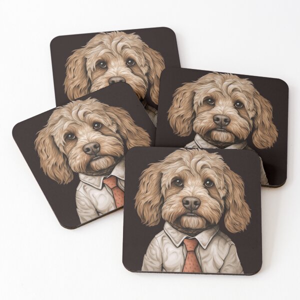 Item preview, Dog Wearing Shirt and Tie designed and sold by whitecat23.