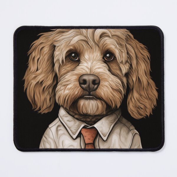 Item preview, Dog Wearing Shirt and Tie designed and sold by whitecat23.