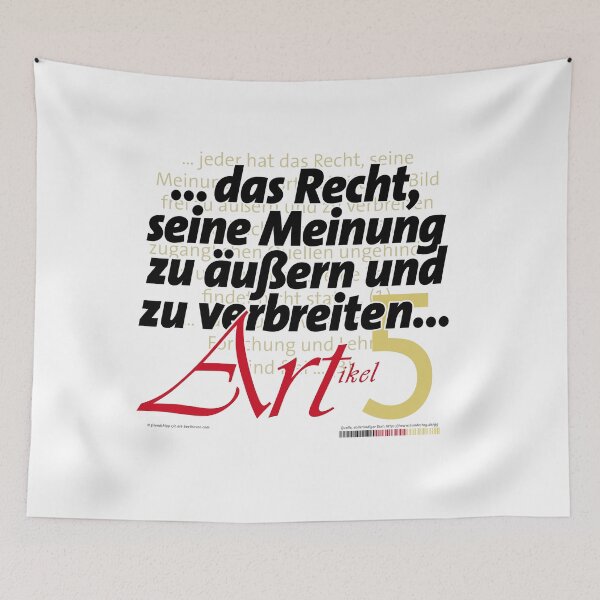 Item preview, "Right to freedom of expression" - Article 5 | Basic Law of the Federal Republic of Germany designed and sold by Brunhilde1001.