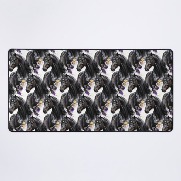Item preview, A New Jersey Horse Surrounded By Common Violet Flowers designed and sold by taiche.