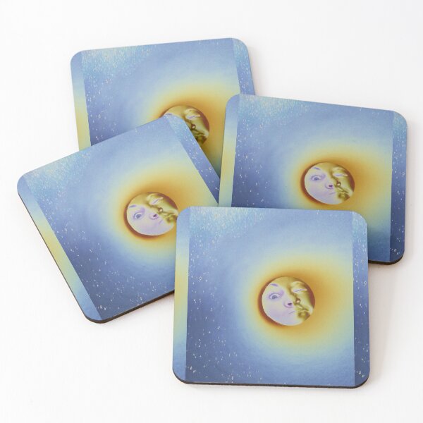 Item preview, Filtered photograph humorous portrait man moon designed and sold by Carré Comme Orange.