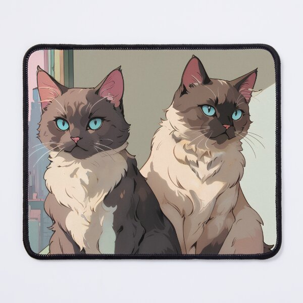 Item preview, Himalayan Cats Art Print designed and sold by retratosChulis.