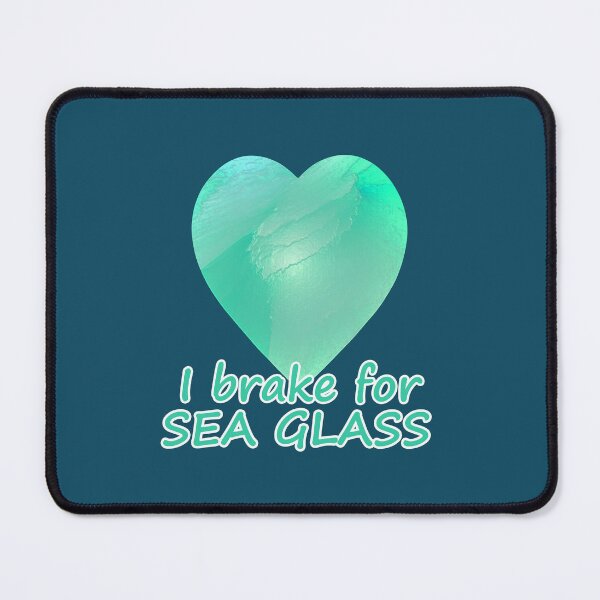 Item preview, Abstract Turquoise Sea Glass Heart designed and sold by Beachy.