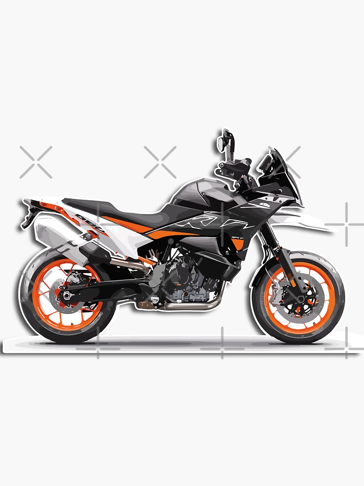 Classic White KTM Motorcycle Laptop Sleeve - 10 inch