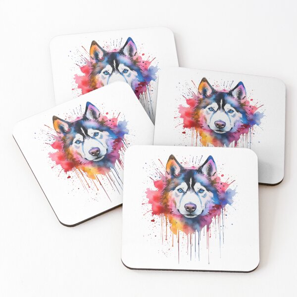 Item preview, Siberian Husky in Watercolor and Ink designed and sold by StephanieWard.
