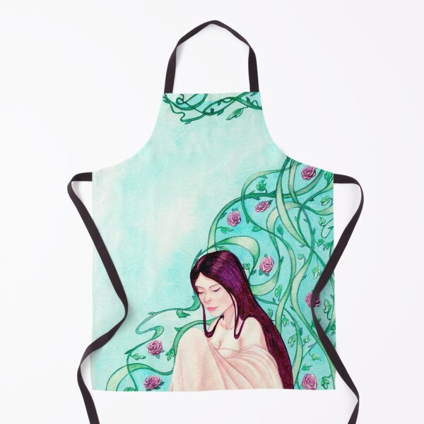Item preview, A young girl in bloom beneath a climbing rose designed and sold by Lucy Dreams.