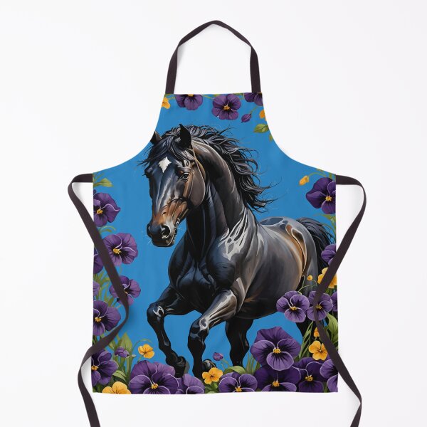 Item preview, A New Jersey Horse Surrounded By Common Violet Flowers 2 designed and sold by taiche.