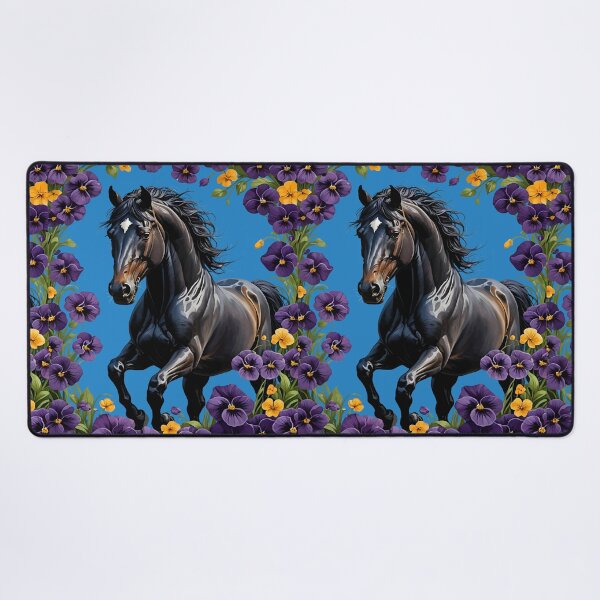 Item preview, A New Jersey Horse Surrounded By Common Violet Flowers 2 designed and sold by taiche.