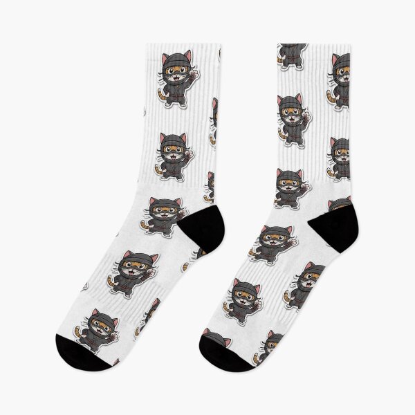 Item preview, Funny Ninja Cat Sticker. Funny Cat Sticker designed and sold by BarklesStudio.