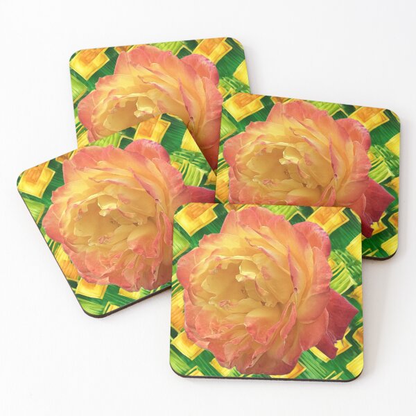 Item preview, Yellow & Orange Rose Weave Pattern designed and sold by RivehArt.
